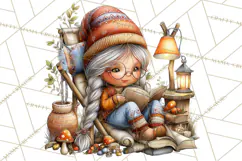 Cozy Gnomes Glamping Clipart, Camping Clip Art PNG Product Image 2