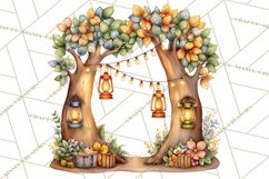 Cozy Gnomes Glamping Clipart, Camping Clip Art PNG Product Image 5