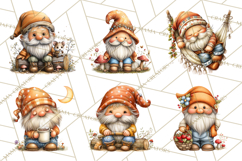 Cozy Gnomes Glamping Clipart, Camping Clip Art PNG Product Image 7