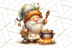 Cozy Gnomes Glamping Clipart, Camping Clip Art PNG Product Image 2