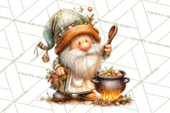 Cozy Gnomes Glamping Clipart, Camping Clip Art PNG Product Image 2