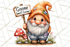 Cozy Gnomes Glamping Clipart, Camping Clip Art PNG Product Image 4