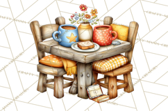 Cozy Gnomes Glamping Clipart, Camping Clip Art PNG Product Image 5