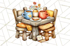 Cozy Gnomes Glamping Clipart, Camping Clip Art PNG Product Image 5