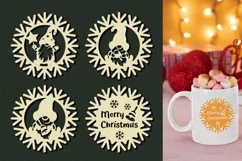 Gnomes in snowflakes. Files to be cut/SVG Product Image 3