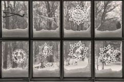 Gnomes in snowflakes. Files to be cut/SVG Product Image 4