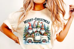 Christmas Gnomes PNG, Christmas, Merry Christmas Sublimation Product Image 2