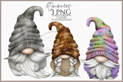 Glitter Ball Gnomes Watercolor Clipart Png Product Image 1