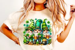 St Patrick's Day Gnome PNG, Lucky Day PNG, Shamrock PNG Product Image 1