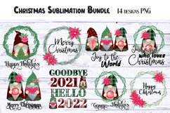 Christmas gnomes Bundle. Sublimation Design PNG Product Image 1