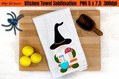 Kitchen Towel Sublimation | Gnome Halloween PNG Product Image 1