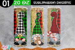 Christmas Gnomes design|Sublimation 20 Oz.Tumbler Product Image 1