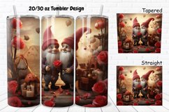 Gnomes Valentine 20/30oz Skinny Tumbler Product Image 1