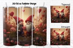 Gnomes Valentine 20/30oz Skinny Tumbler Product Image 1