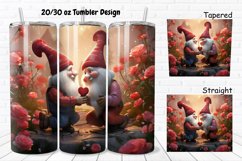 Gnomes Valentine 20/30oz Skinny Tumbler Product Image 1