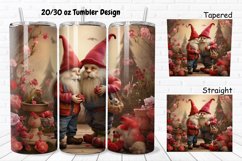 Gnomes Valentine 20/30oz Skinny Tumbler Product Image 1