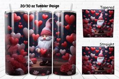 Gnomes Valentine 20/30oz Skinny Tumbler Product Image 1