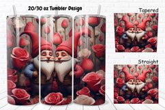 Gnomes Valentine 20/30oz Skinny Tumbler Product Image 1