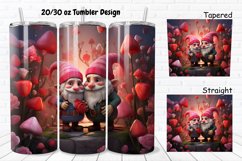 Gnomes Valentine 20/30oz Skinny Tumbler Product Image 1
