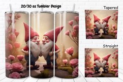 Gnomes Valentine 20/30oz Skinny Tumbler Product Image 1