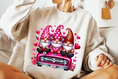 Valentines Day Gnome PNG, Valentine's Day Sublimation, Heart Product Image 2