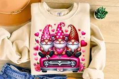 Valentines Day Gnome PNG, Valentine's Day Sublimation, Heart Product Image 3