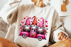 Valentines Day Gnome PNG, Valentine's Day Sublimation, Heart Product Image 1