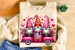 Valentines Day Gnome PNG, Valentine's Day Sublimation, Heart Product Image 3