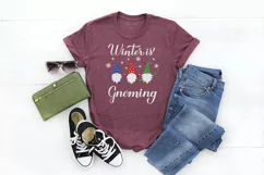 Winter is gnoming. Winter gnomes quote. Gnomes SVG Product Image 3