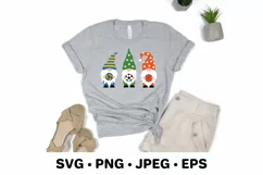 Sport gnomes with basketball, volleyball, soccer balls SVG Product Image 2