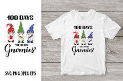 100 days with my Gnomies. 100th day of School. Teacher SVG Product Image 1