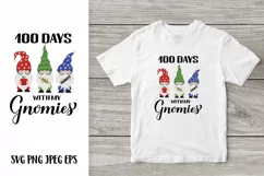 100 days with my Gnomies. 100th day of School. Teacher SVG Product Image 1