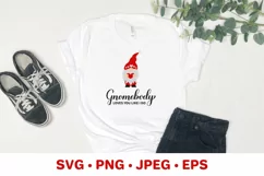 Gnomebody loves you like I do. Valentines Day Gnome SVG Product Image 3