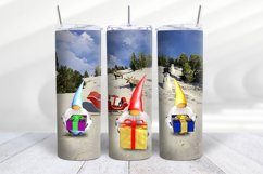 Gnomes Christmas 20oz Skinny Tumbler Sublimation Designs Product Image 5
