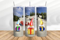Gnomes Christmas 20oz Skinny Tumbler Sublimation Designs Product Image 4