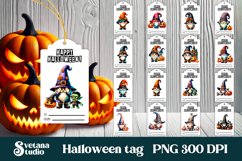 Halloween tags printable | Halloween gnome gift tag Product Image 1