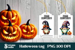Halloween tags printable | Halloween gnome gift tag Product Image 3