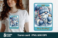 Christmas gnome sublimation | Gnome tarot card PNG Product Image 1