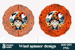 Halloween wind spinner sublimation | Halloween gnome PNG Product Image 1