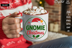 Gnomie Christmas SVG | Christmas Round Sign SVG | Xmas SVG Product Image 5
