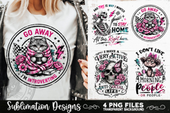 Antisocial Sarcastic PNG Funny Sublimation 4 Designs Product Image 4