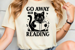 Go Away I&#039;m Reading SVG, Book Lover SVG, Reading SVG Product Image 2