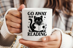 Go Away I&#039;m Reading SVG, Book Lover SVG, Reading SVG Product Image 3