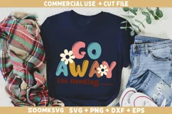 Go away I'm reading SVG, Book Lover SVG, Book SVG, Book PNG Product Image 2
