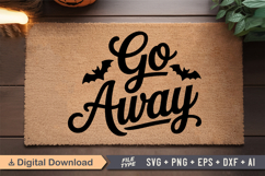 Go Away SVG | Halloween Doormat SVG | Doormat SVG Product Image 2