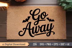 Go Away SVG | Halloween Doormat SVG | Doormat SVG Product Image 2