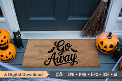 Go Away SVG | Halloween Doormat SVG | Doormat SVG Product Image 4