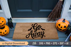 Go Away SVG | Halloween Doormat SVG | Doormat SVG Product Image 4