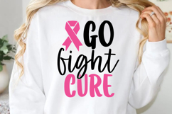 Go fight cure SVG, Cancer Awareness SVG Product Image 1