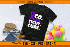 Go Fight Cure Hodgkin’s Lymphoma Awareness SVG Product Image 2